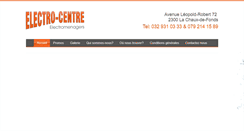 Desktop Screenshot of electro-centre.ch