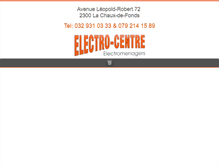 Tablet Screenshot of electro-centre.ch